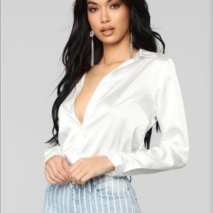 Smooth Talkin’ Button Down Top - FASHION NOVA